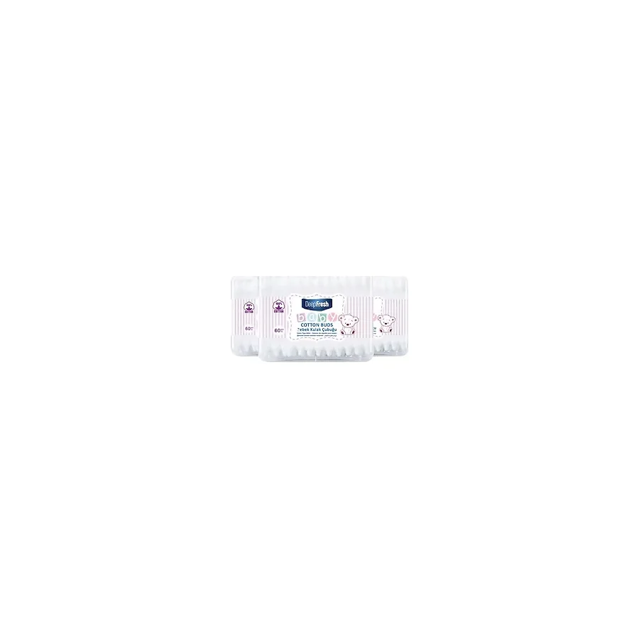 Deep Fresh 60'lı 3 Paket Bebek Kulak Temizleme Çubuğu