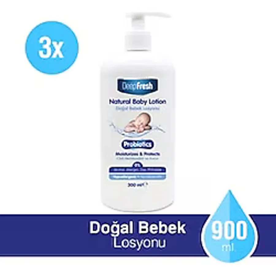 Deep Fresh Probiyotik Doğal Bebek Losyonu 300 ml 3 Adet