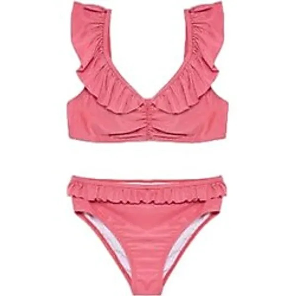 DeFacto 2'li Bikini Kız Çocuk, 13/14 Yaş (164cm), G5757A826HS, Kırmızı, Kız çocuk