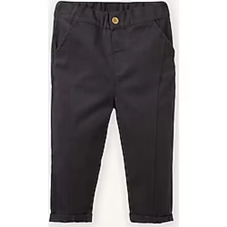 DeFacto Beli Lastikli Düz Paça Gabardin Pantolon Erkek Bebek A8429A526SP - Antrasit-AR202 - 3 - 4 Yaş