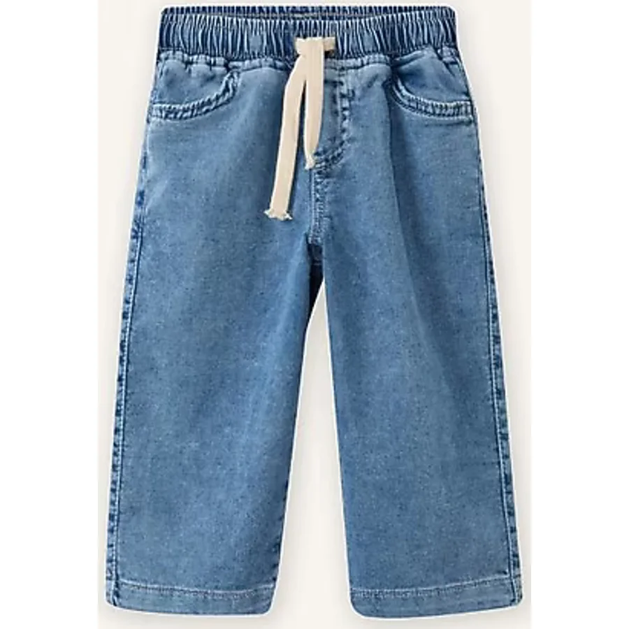 DeFacto Beli Lastikli Jean Pantolon Erkek BEBEK G7555A526SP - Mavi-NM39 - 5 - 6 Yaş