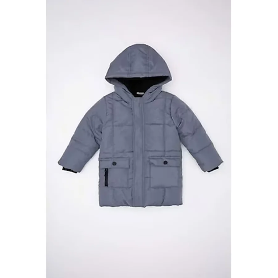 Defacto C5324A524CW Kapüşonlu Erkek Bebek Mont