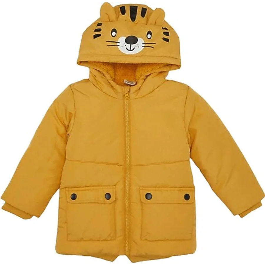 Defacto C7761A524WN Peluş Astarlı Kapüşonlu Erkek Bebek Şişme Mont