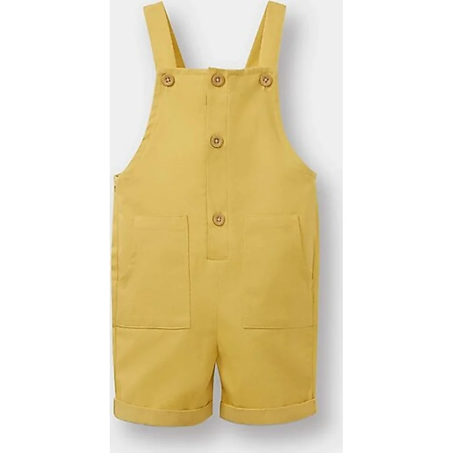 Defacto Erkek Bebek Gabardin Salopet Tulum E9010a525smyl516 Sarı