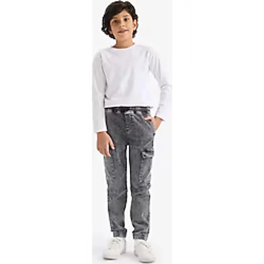 Defacto Erkek Çocuk Jogger Fit Jean Pantolon G6201a825cwnm55 Gri-nm55