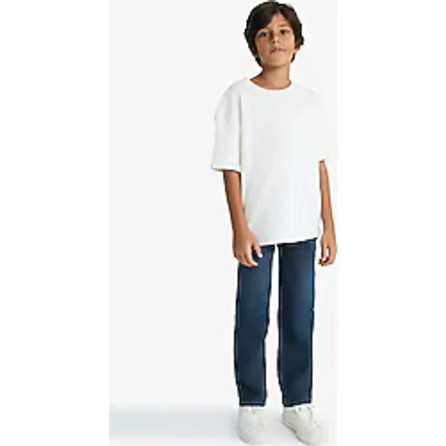 Defacto Erkek Çocuk Straight Fit Düz Paça Jean Pantolon F0455a825aunm41 Yeşil