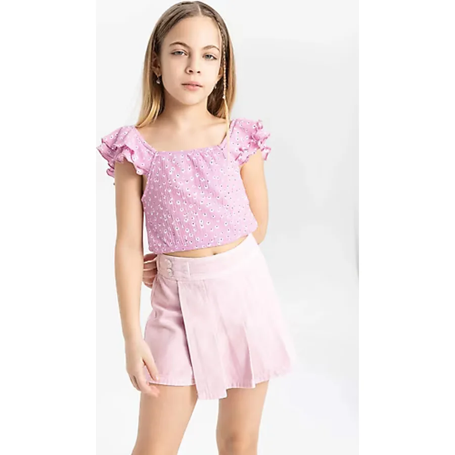 Defacto Kız Çocuk Desenli Bluz C3382a824smpn444