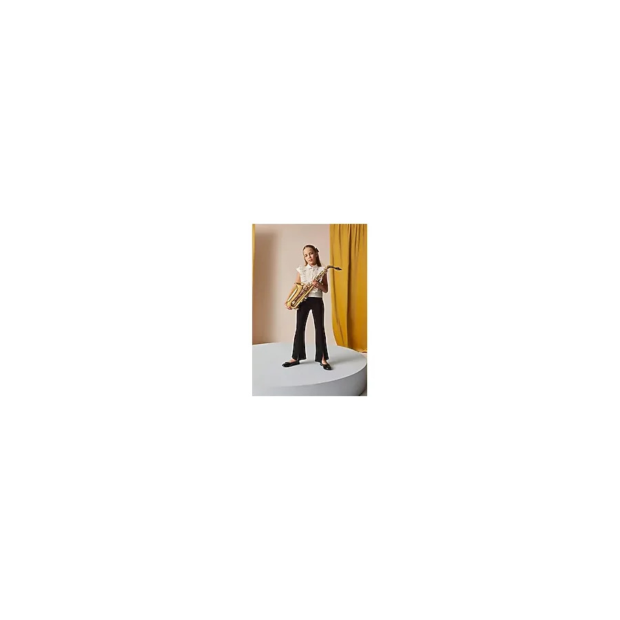 DeFacto Kız Çocuk Flare Fit Yırtmaçlı Pantolon B6893A825SMBK81 Siyah