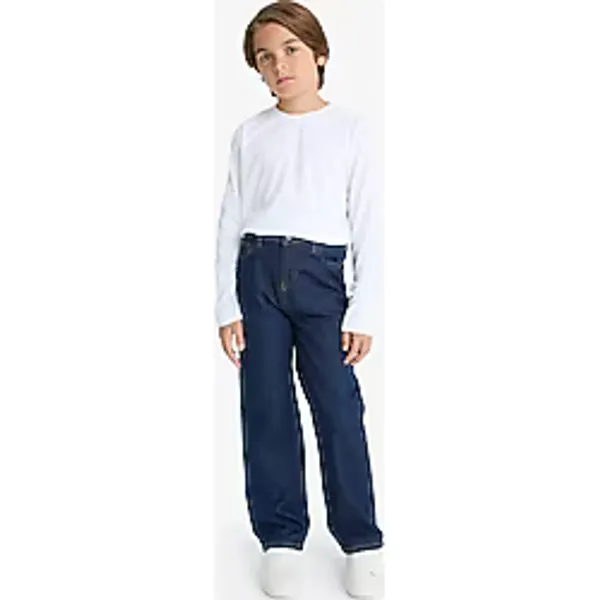 Defacto Koyu Mavi Erkek Çocuk Jean Pantolon F2258a8/nm34 KOYU MAVİ