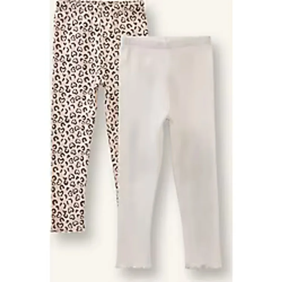 Defacto Leopar Desenli Fitilli Kaşkorse 2li Tayt Kız Bebek H3004a526sper105 Ekru-er105