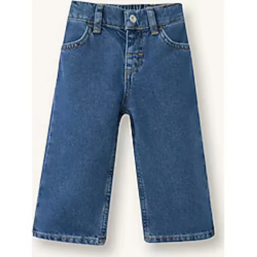 Defacto Wıde Leg Pamuklu Pantolon Kız Bebek H2200a526hsnm34 Mavi-nm34