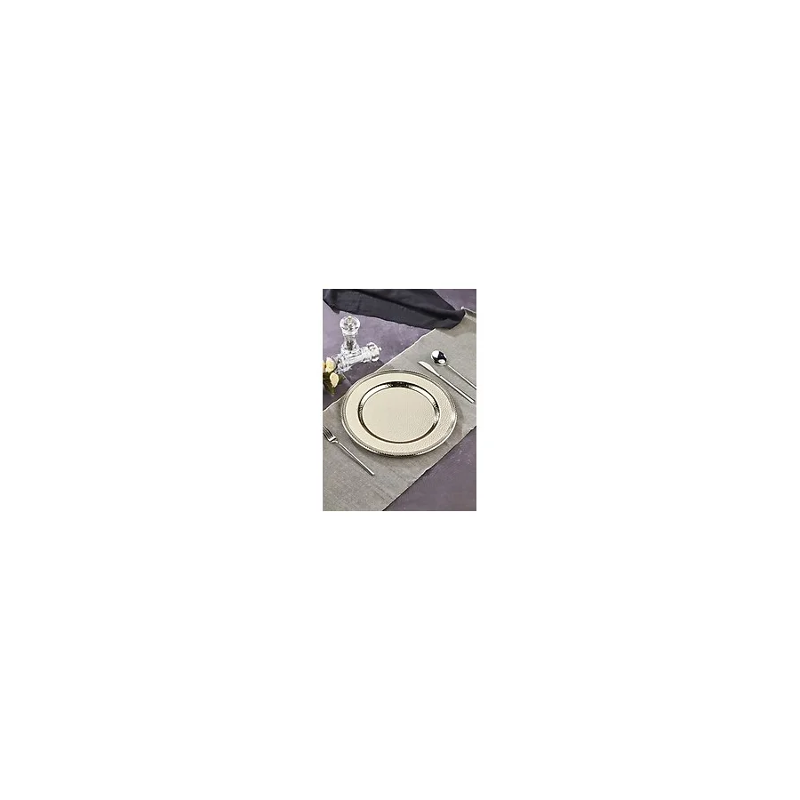 Defne Metal Supla Tabak 33 cm - Premıum Metal Supla Tabak