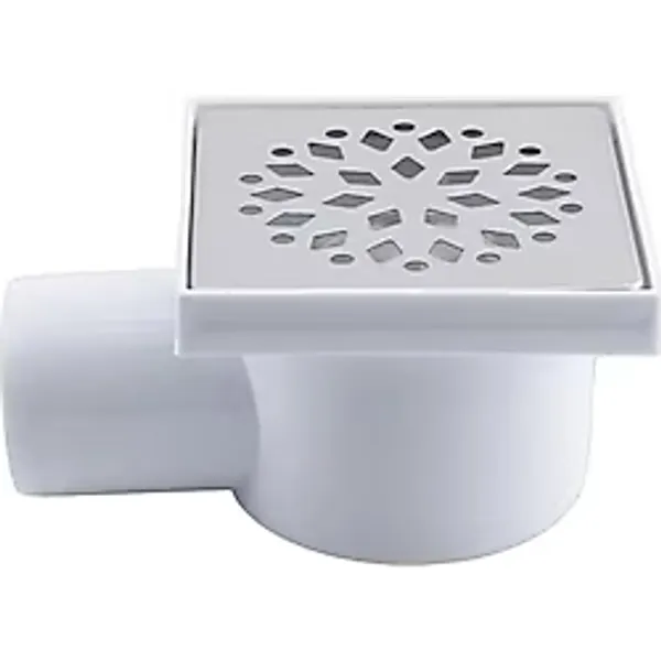 Defne Store Metal Plastik Yer Süzgeci, Banyo Izgara Lavabo Pis Su Gideri Kapağı, Yandan Çıkışlı, 50 mm - Çok Renkli