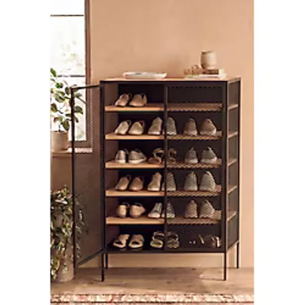 DEKOPRATİK Orion Çok Amaçlı Metal Ayakkabılık - Antre Dolabı 81x120 cm