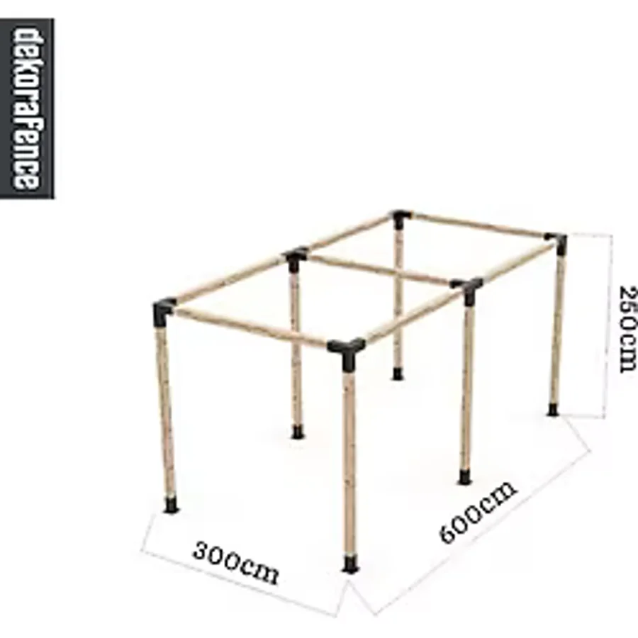 Dekorafence Kendin Yap Pergole Sistemi - 300 x 600 x 250 Pergole Sistem