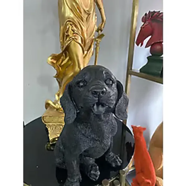 Dekorarif köpek Heykeli Biblo