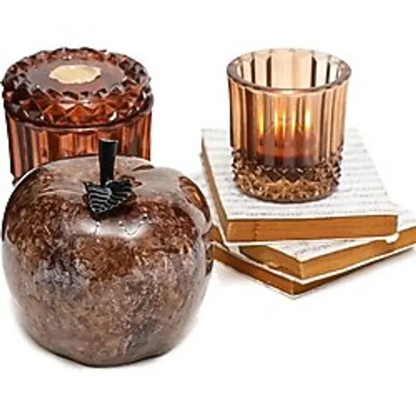 Dekoratif Amber Apple Heykel (16 cm)