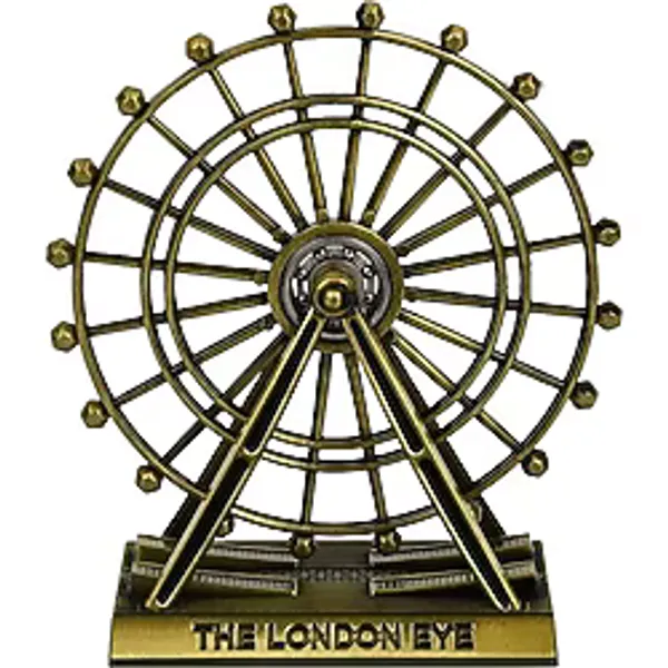 Dekoratif Metal The London Eye Biblo Dönme Dolap Biblo 9 Cm