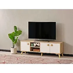 Dekorazi Domino 3 Kapaklı Tv Sehpası - Meşe