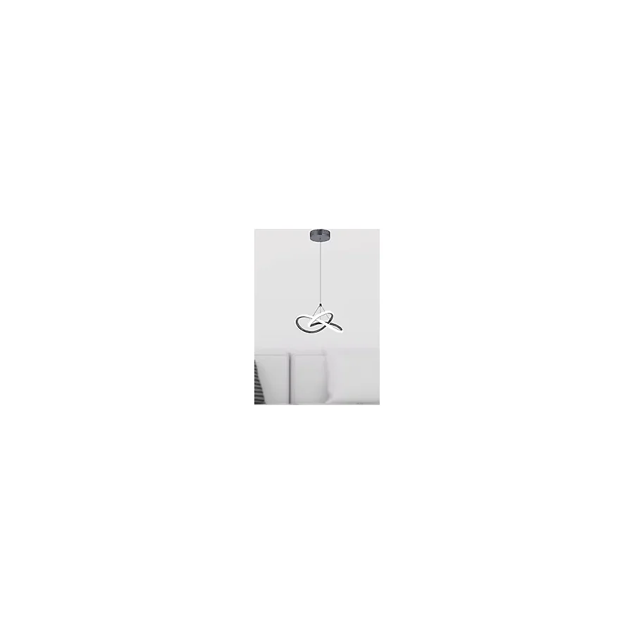 Dekorluna Modern Bolivia Tekli Antrasit Sarkıt Led Beyaz Power Ledli Salon Mutfak Oda Hol Ledli Avize