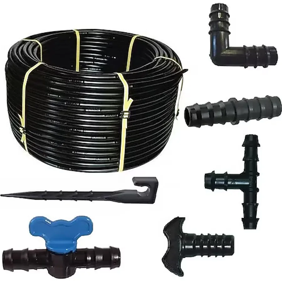 Delikli Bahçe Damla Sulama Ekonomik Set 20 cm 100 mt