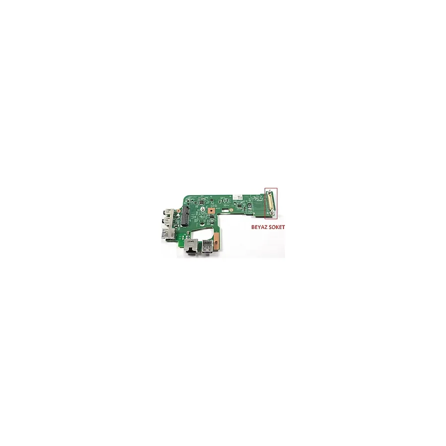Dell inspiron N5110 DN15 TI IO BOARD 48.4IF20.021 Laptop Ses Usb Ethernet Wlan Wifi Kartı / Beyaz