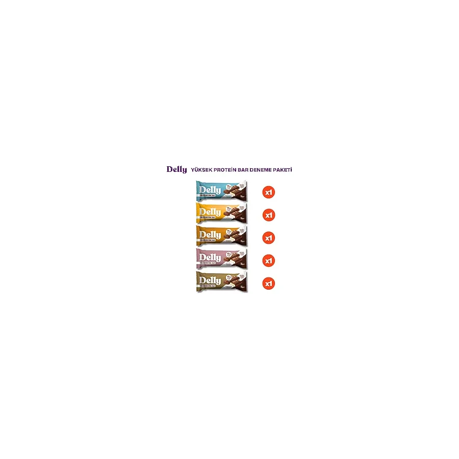 Delly 5 Adet Protein Bar Deneme Paketi