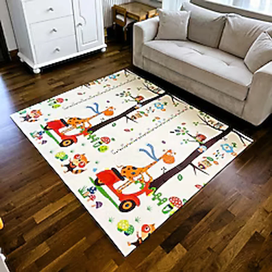 Delt Katlanabilir Çocuk Bebek Oyun Matı Oyun Aktivite Halısı - 150x200x1 Cm Çantalı