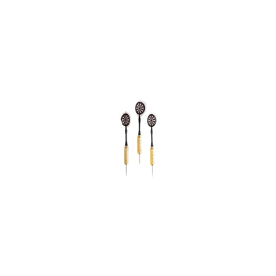 Delta 22 Gr. Dart Oku (3'Lü Set) - Çelik Uç + Pirinç Gövde + Renkli Kanat - Dart Oku Seti