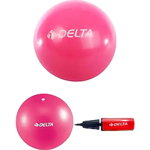 Delta 55 Cm Pilates Topu 25 Cm Mini Denge Topu Ve Pompası Seti
