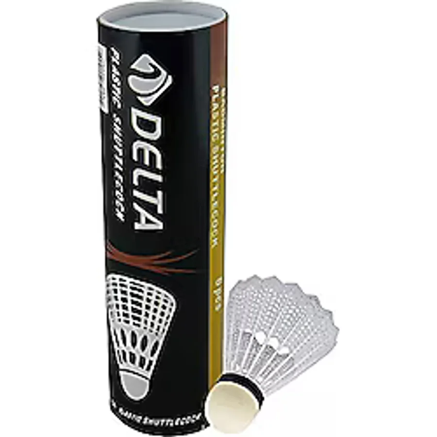 Delta 6 Adet Plastik Başlı Beyaz Badminton Topu