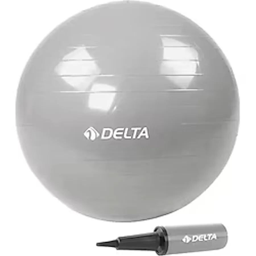 Delta 65 cm Gümüş Renk Pilates Topu + Pompa JRS660 silver