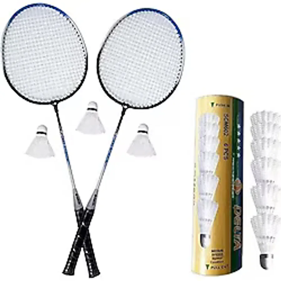 Delta Badminton 2 Raket 9 Top Set Badminton Malzemeleri Rsb-602 Renkli