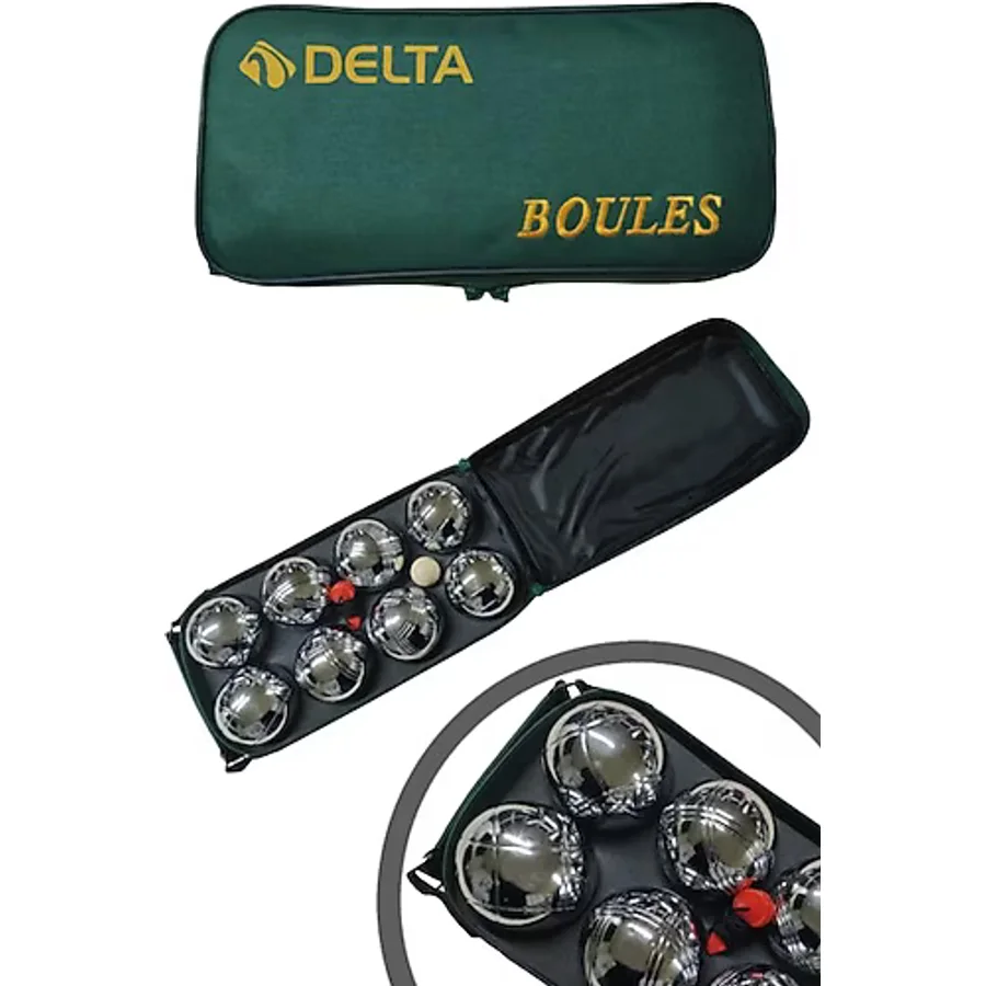 Delta Bocce Set Çantalı 8 Toplu Metal Bocce Seti (Boules Seti) Çok Renkli