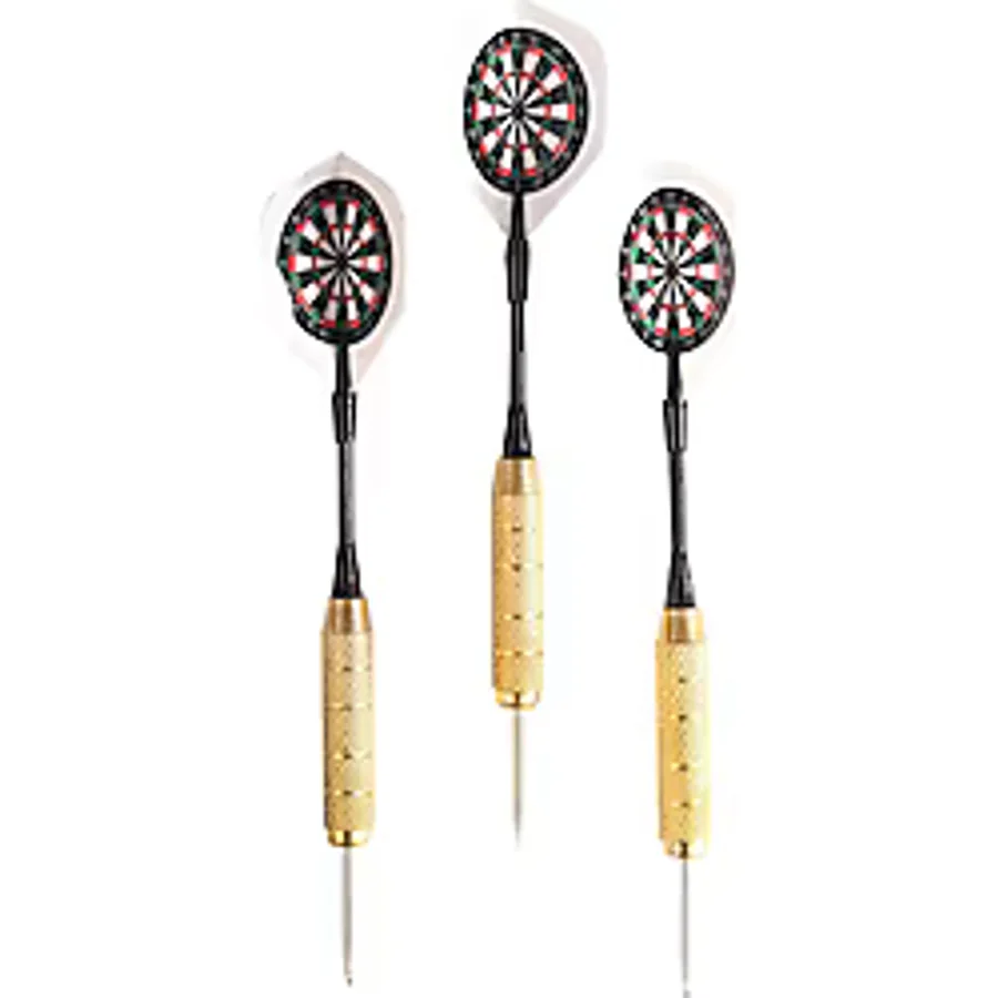 Delta Dart Oku 3'lü Set Çelik Uç + Pirinç Gövde+Renkli Kanat 22 G