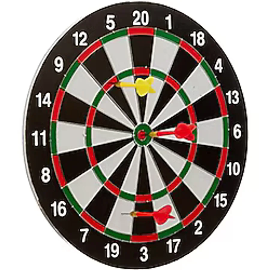 Delta Dart Seti 38 cm (15 İnç) + 6 Dart Oku (6 Gr) Hedef Tahtası