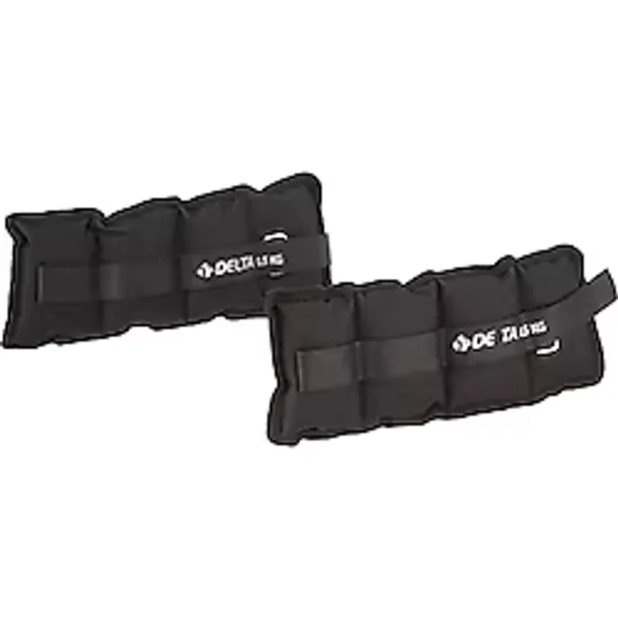 Delta El Ayak Bilek Kas Güçlendirici Ağırlık Seti,2 x 0,5 Kg,Siyah