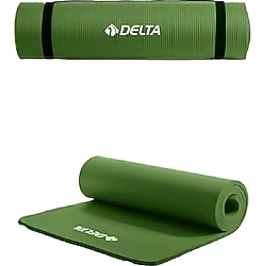 Delta Konfor Zemin 10 MM Taşıma Askılı Pilates Minderi Yoga Matı, Bahar Yeşili, 10 MM