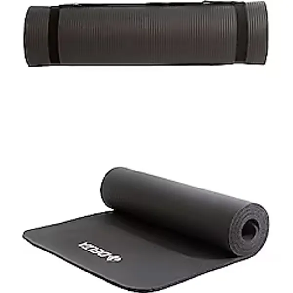 Delta Konfor Zemin 10 mm Taşıma Askılı Pilates Minderi Yoga Matı - Siyah