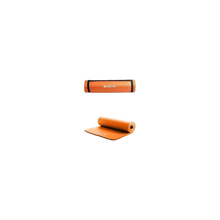 Delta Konfor Zemin 10 MM Taşıma Askılı Pilates Minderi Yoga Matı, Turuncu, 10 MM