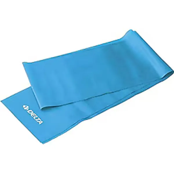 Delta Pilates Bandı Egzersiz Direnç Lastiği,Mavi,120 x 15 Cm,Hafif