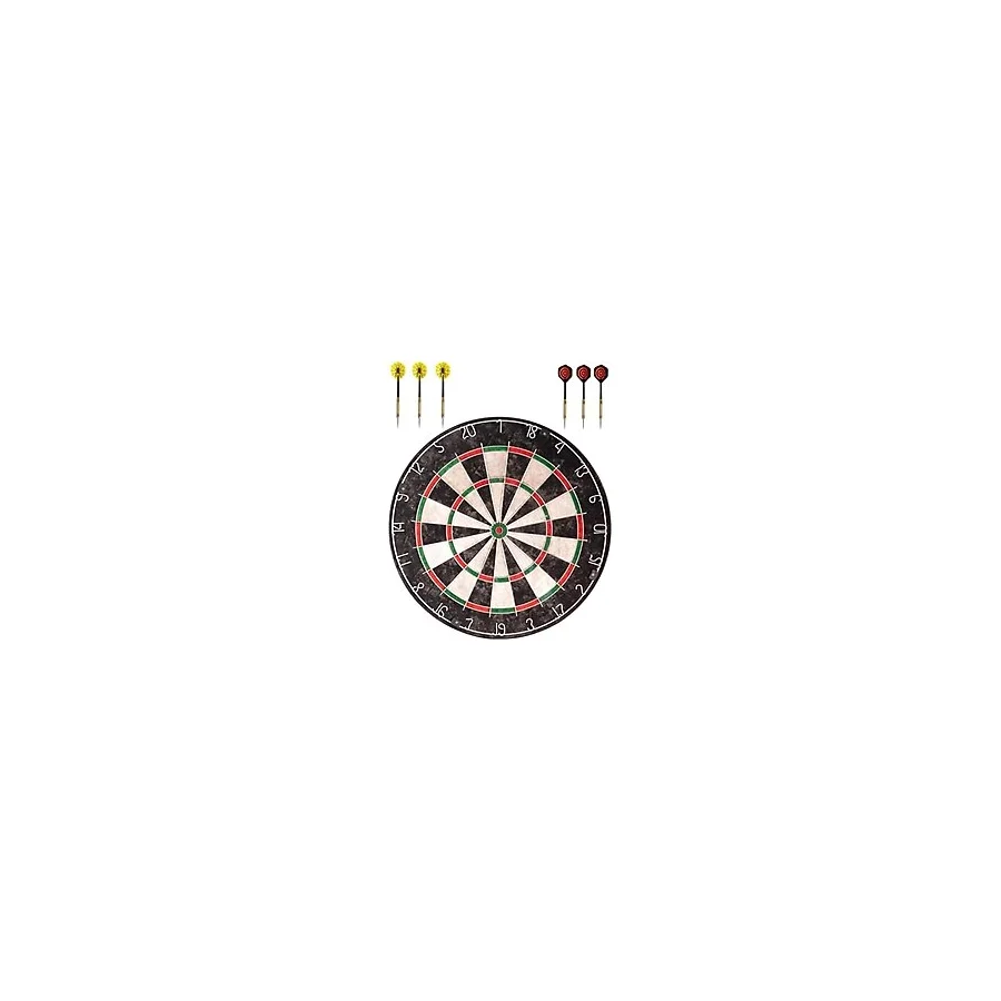 Delta Profesyonel Sisal Dart Seti 45 Cm (18 İnç) Büyük Boy + 6 Dart Oku (18 Gr) Hedef Tahtası
