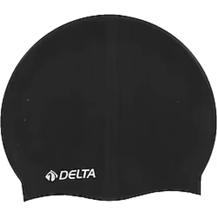 Delta Silikon Bone Deluxe Yüzücü Havuz ve Deniz Bonesi Düz Renk Siyah Çok Renkli