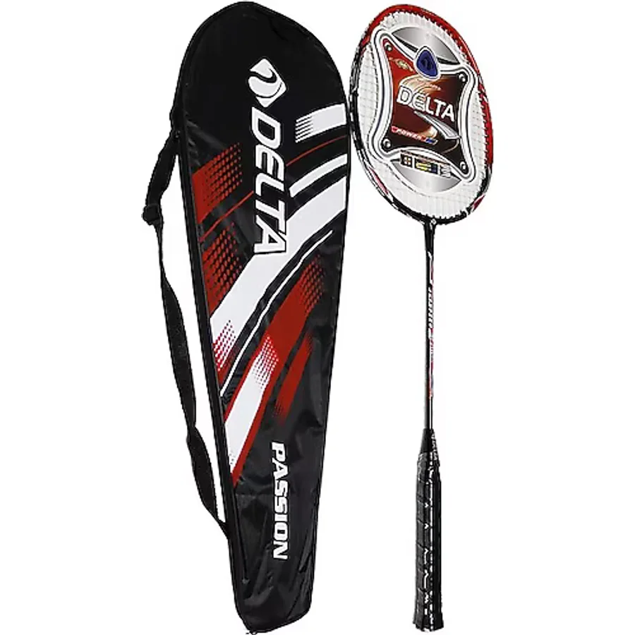 Delta Tek Parça Halinde Üretim Fiberglas Passion Badminton Raketi Ve Deluxe Badminton Çantası Seti