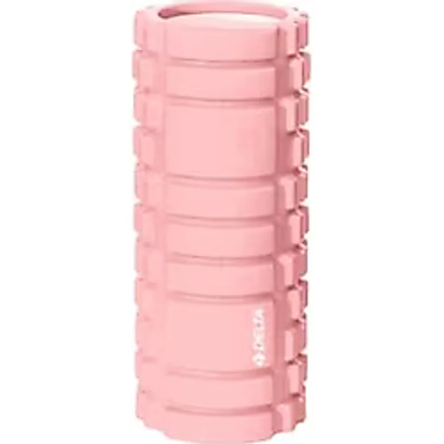 Delta Unisex Tırtıklı Foam Roller Fr 3304, Açık Pembe Yüksek Yoğunlukta Orta Sert Deluxe Masaj Köpüğü Pilates Masaj Rulosu
