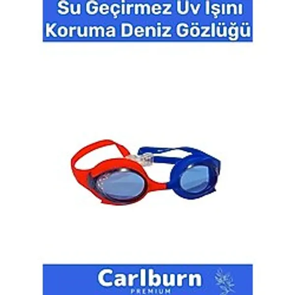 Deluxe Ayarlanabilir Kayış Su Geçirmez Uv Işını Koruma Silikon Plastik Antifog Çocuk Deniz Gözlüğü