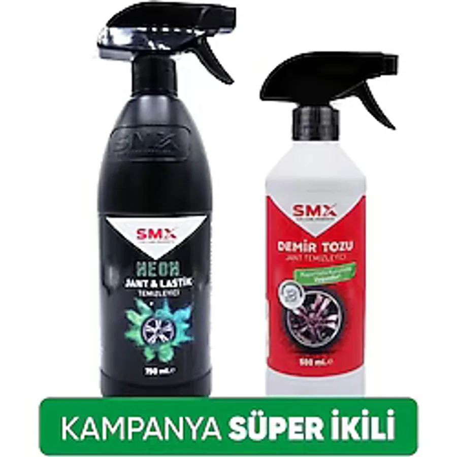 Demir Tozu & Jant Temizleyici 500 ml + Neon Jant & Lastik Temizleyici 750 Ml.