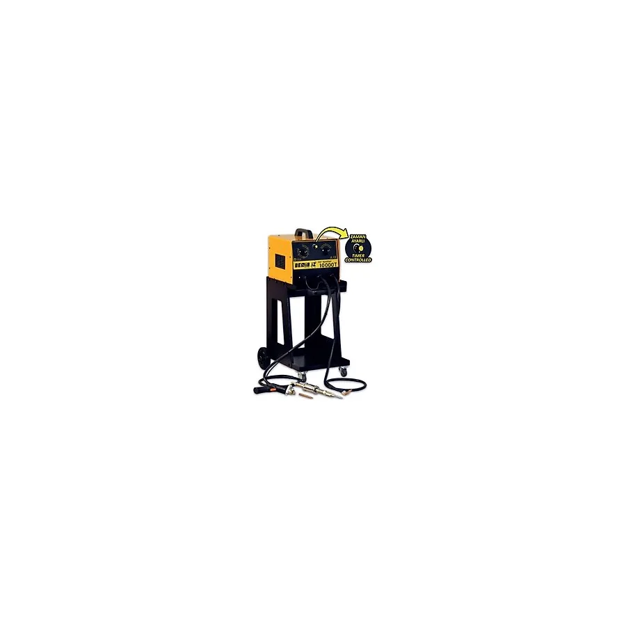 Demiriz CS10000 T Zaman Ayarlı 10 kVA Kaporta Çektirme Makinesi - 220 V, 10 Kademe, Taşıma Arabalı