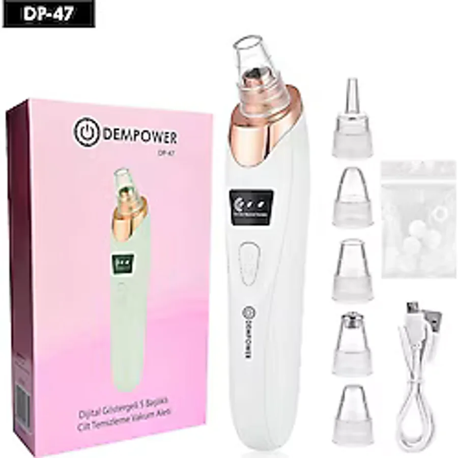 Dempower DP-47 Dijital Göstergeli 5 Başlıklı Cilt Temizleme Vakum Cihazı