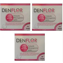 Denflor Probiyotik 10 Saşe 3'lü